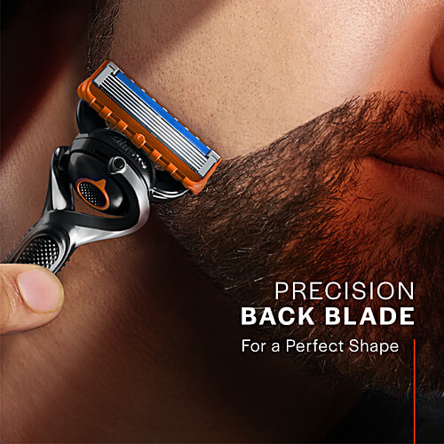 Gillette Fusion Proglide Blades For MenPerfect Shave & Beard ShapePack of 8 Cartridges, 8 pcs 5 Precision Blades, Precision Trimmer