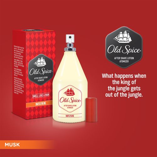 Old Spice After Shave Lotion - Musk Atomizer, 150 ml Bottle 