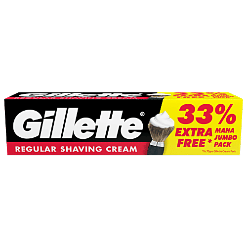 Buy Gillette Pre Shave Cream Regular 70 gm Tube Online at Best Price
