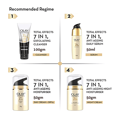 Olay Total Effects 7-In-One Daily Serum - Fights Premature Ageing, For Firmer Skin, 50 ml  