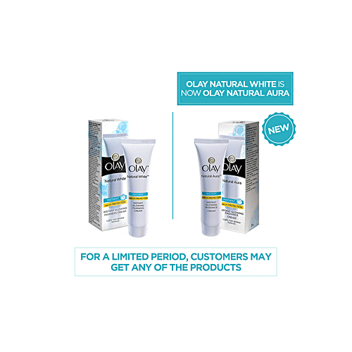 Olay Natural Aura - Vitamin B3, Pro B5, E, With UV Protection, 20 g  