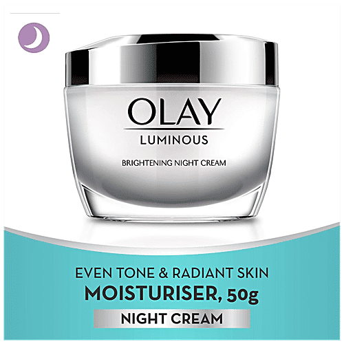 Olay Luminous Brightening Night Cream, 50 g Moisturises The Skin, Makes It Glow