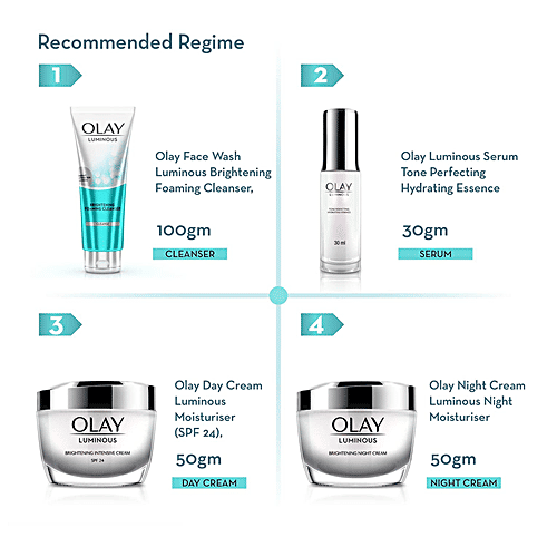 Olay Luminous Brightening Night Cream, 50 g Moisturises The Skin, Makes It Glow