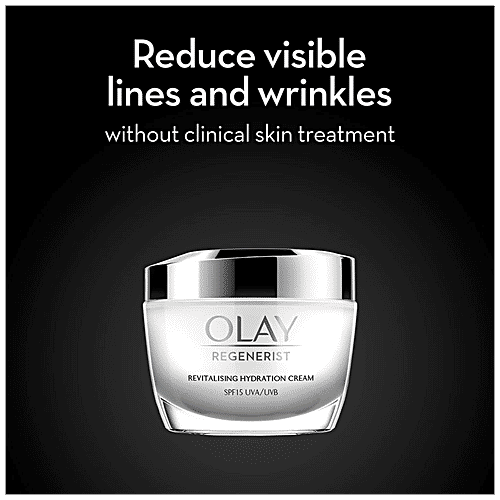 Olay Regenerist Revitalising Hydration Day Cream - With SPF 15 UVA/UVB, Protects Skin, 50 g  