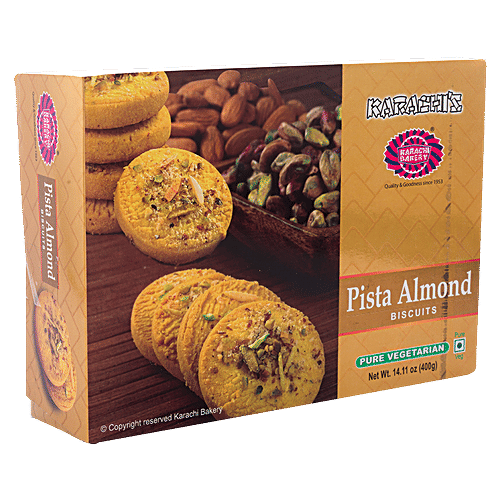 Buy Karachi Bakery Pista Almond Biscuits Healthy, Crispy, No