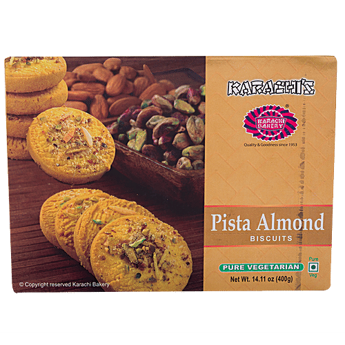 Buy Karachi Bakery Pista Almond Biscuits Healthy, Crispy, No