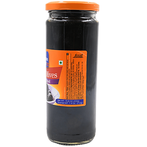 American Garden Olives Pitted - Black, 450 g Premium Quality
Versatile For Dishes