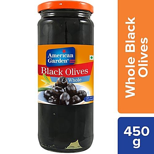 American Garden  Olives Whole - Black, 450 g  