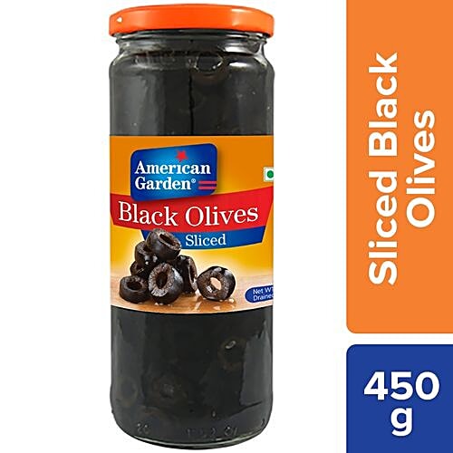 American Garden  Olives Sliced - Black, 450 g  