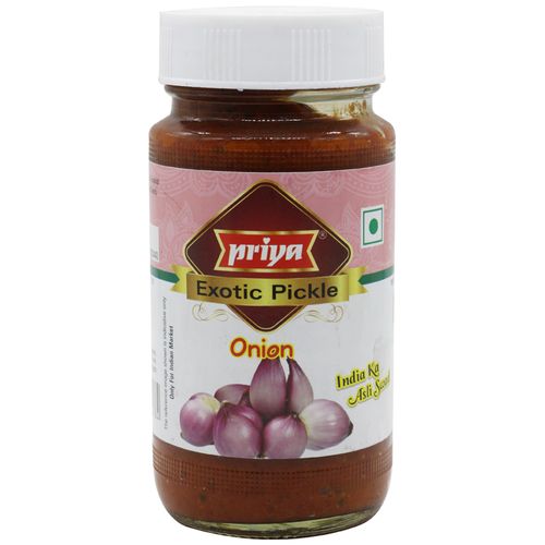 Priya Pickle - Onion Without Garlic, 300 g Bottle 