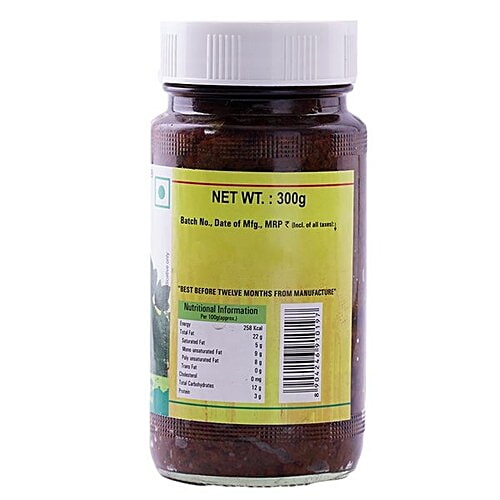 Priya Pickle - Gongura With Garlic, 300 g Bottle Zero Trans Fat
