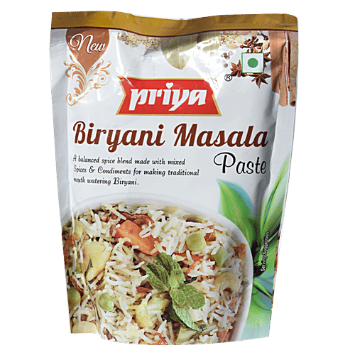 Priya Biryani Masala Paste, 100 g  No Trans Fat, No Cholesterol