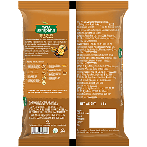Tata Sampann Fine Besan/Besan Peeth - 100% Chana Dal, 1 kg  