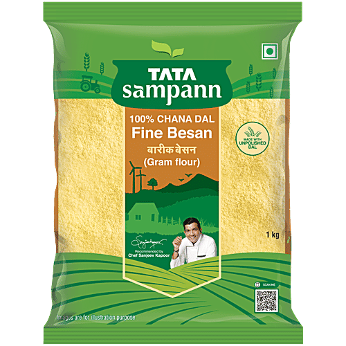 Tata Sampann Fine Besan/Besan Peeth - 100% Chana Dal, 1 kg  