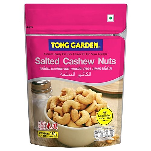 Tong Garden Cashew Nuts - Salted, 160 g Pouch 