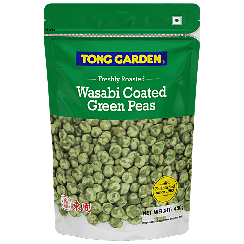 Tong Garden Wasabi Coated Green Peas, 450 g  Zero Cholesterol, Zero Trans Fat