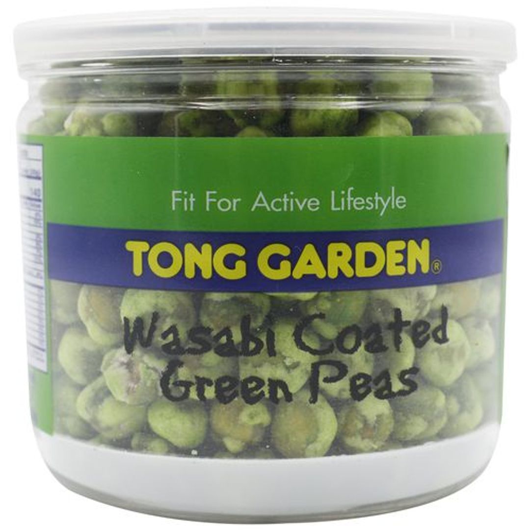 Tong Garden Wasabi Coated Green Peas - Horseradish Flavour, 150 g Pet Jar