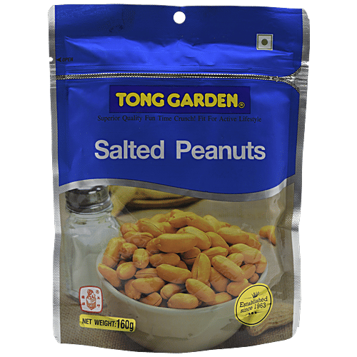 Buy Tong Garden Peanuts Salted 160 Gm Pouch Online at the Best Price of