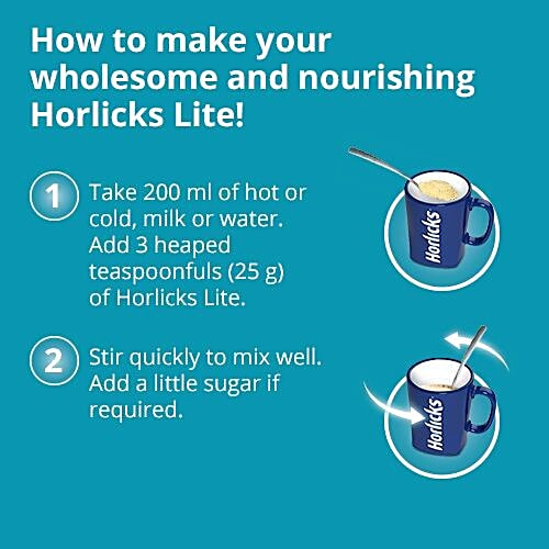 Horlicks Lite Health & Nutrition Drink - Badam Flavour, 450 g Carton 