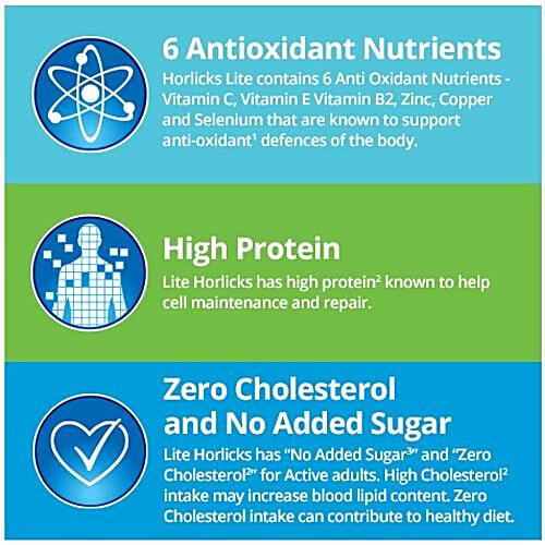 Horlicks Lite Health & Nutrition Drink - Badam Flavour, 450 g Carton 