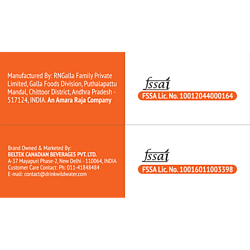 Wild Vitamin Drink - Orange Mango Flavoured, 300 ml Bottle Rich in Vitamin D & B12, No Preservatives