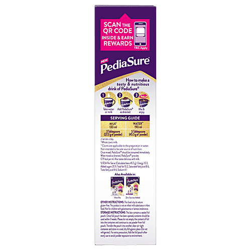 Pediasure Chocolate Nutrition Drink Mix 2 to 6 Years, 375 g Box 