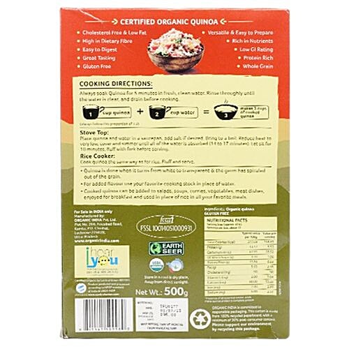 ORGANIC INDIA Quinoa, 500 g Pouch 