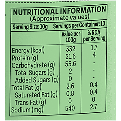 Organic India Wheat Grass Powder - Naturally Contains Chlorophyll, 100 g Tin