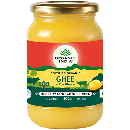 Buy Organic India Desi Cow Ghee Pure 500 Ml Online at the Best Price of
