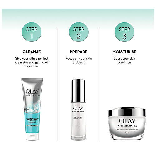 Olay White Radiance - Advanced Whitening Fairness Brightening Foaming Face Wash Cleanser, 100 g