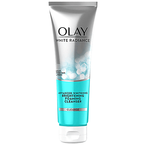 Olay White Radiance - Advanced Whitening Fairness Brightening Foaming Face Wash Cleanser, 100 g