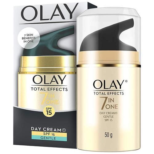 Olay Total Effects 7 In One Day Cream - Gentle, Hydrates & Moisturises The Skin, Minimises Pores, SPF 15, 50 g  