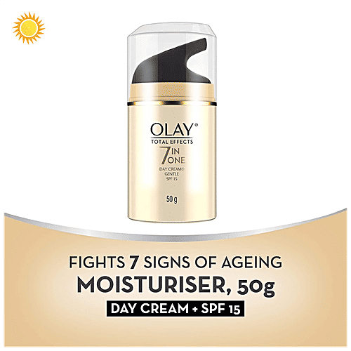Olay Total Effects 7 In One Day Cream - Gentle, Hydrates & Moisturises The Skin, Minimises Pores, SPF 15, 50 g  