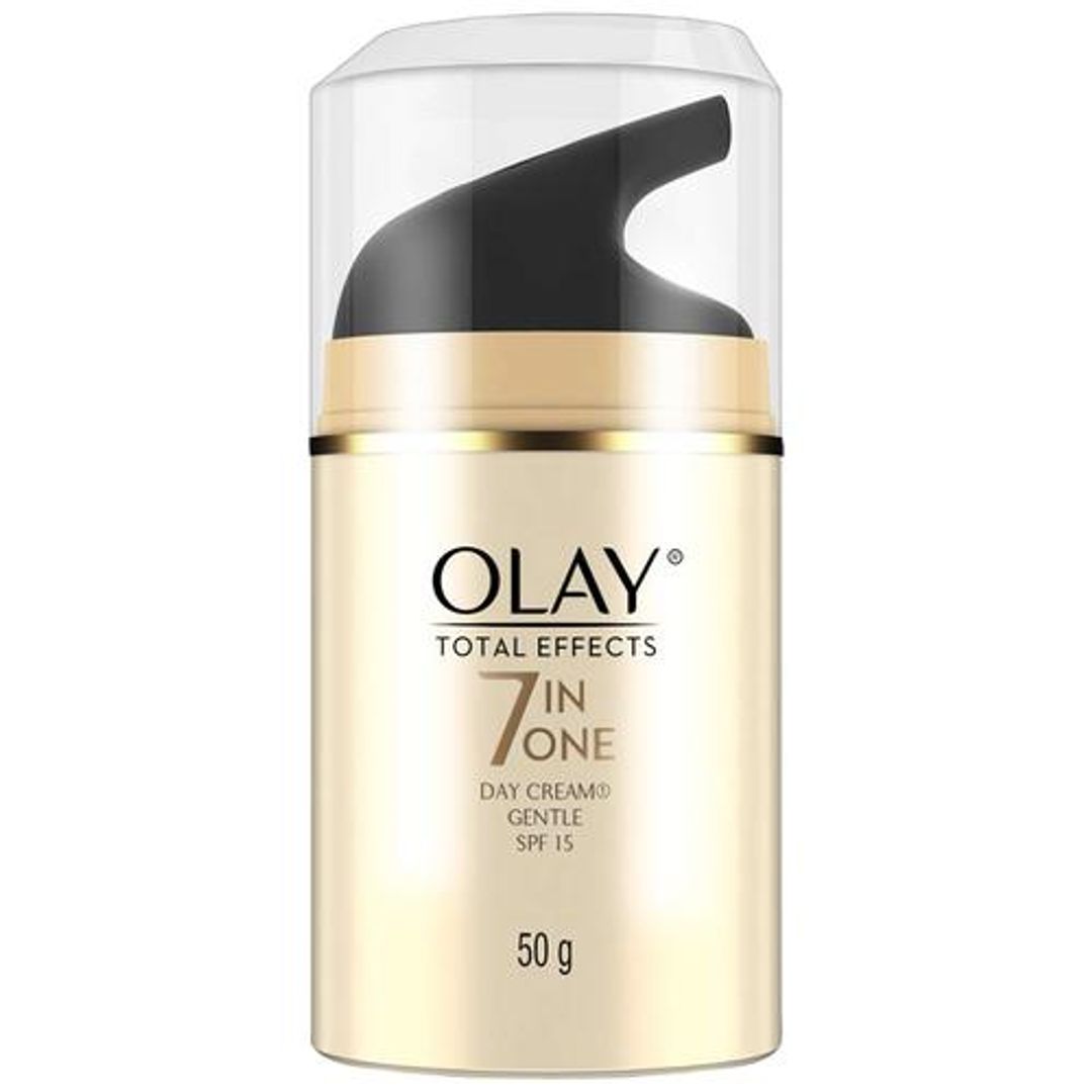 Olay Total Effects 7 In One Day Cream - Gentle, Hydrates & Moisturises The Skin, Minimises Pores, SPF 15, 50 g 