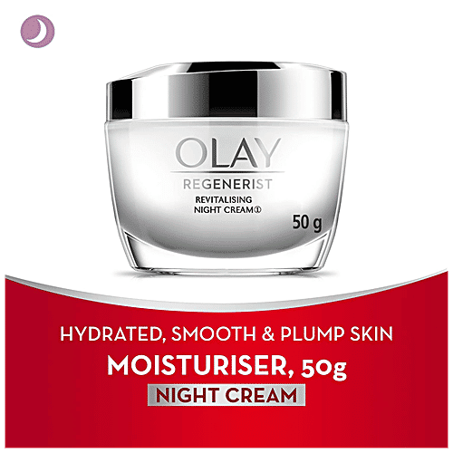 Olay Regenerist Revitalising Night Cream - With Anti-Ageing Properties & Moisturises Skin, 50 g  