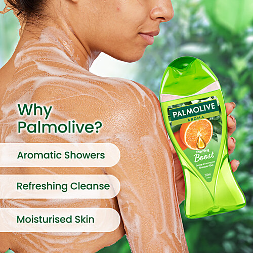 Palmolive Aroma Morning Boost With Orange Essential Oil & Lemongrass Shower Gel, 250 ml  
