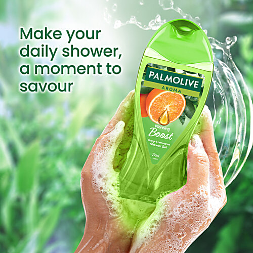 Palmolive Aroma Morning Boost With Orange Essential Oil & Lemongrass Shower Gel, 250 ml  