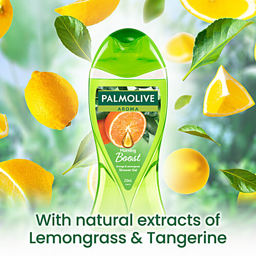 Palmolive Aroma Morning Boost With Orange Essential Oil & Lemongrass Shower Gel, 250 ml  