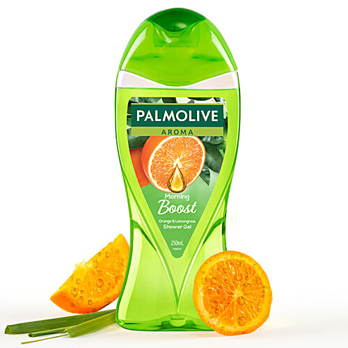 Palmolive Aroma Morning Boost With Orange Essential Oil & Lemongrass Shower Gel, 250 ml  