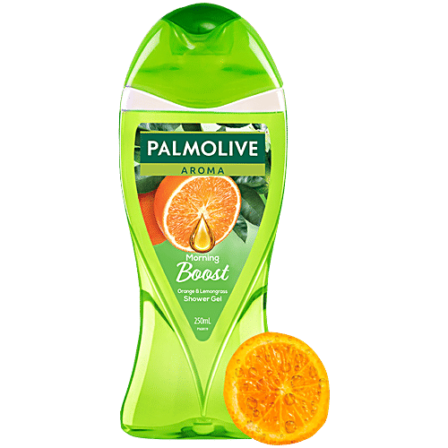 Palmolive Aroma Morning Boost With Orange Essential Oil & Lemongrass Shower Gel, 250 ml  