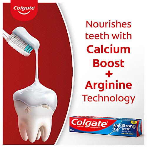 Buy Colgate Toothpaste Strong Teeth Dental Cream Anti Cavity 150 Gm