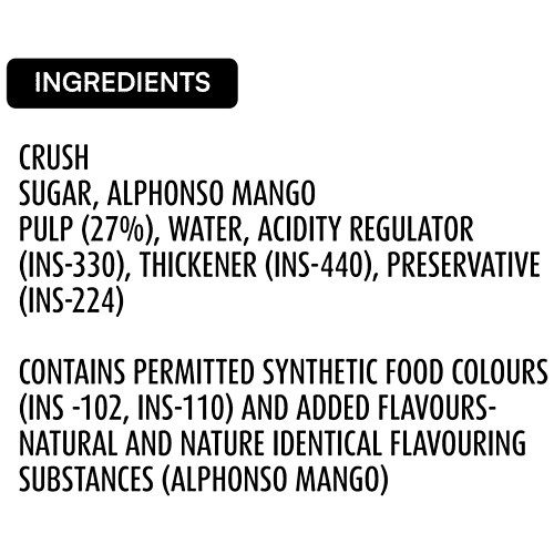Mapro Crush - Alphonso Mango, 1 L Bottle