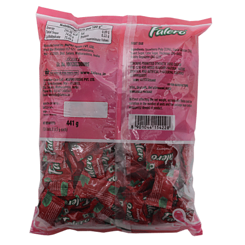 Mapro Falero Pulpy Fruit Chews - Strawberry, 400 g  