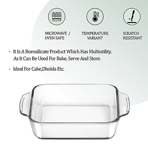 Treo Square Dish, 1 L  Microwave & Dishwasher Safe