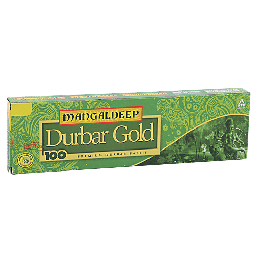 Mangaldeep Durbar Gold - Premium Durbar Battis, 80 Sticks Pouch 