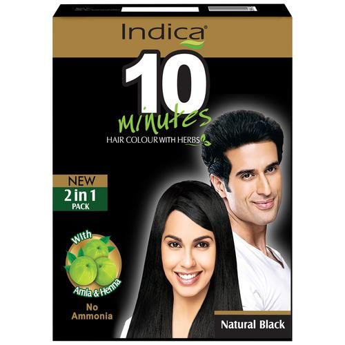 Buy Indica Hair Colour - 2 In 1 Pack With Amla & Henna 5 gm Pouch Online at  Best Price. of Rs 19 - bigbasket