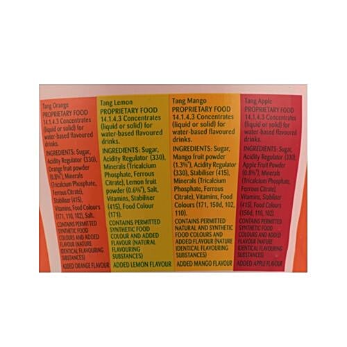 Buy Tang Instant Drink Mix 4 Exciting Flavours 125 Gm Online at the Best Price of Rs 125 bigbasket