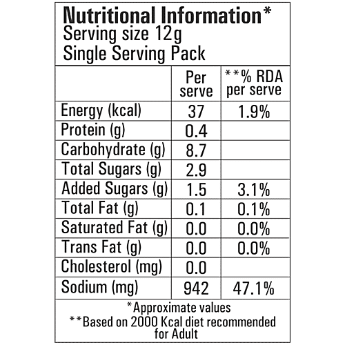 Ching's Secret Hot & Sour Instant Soup, 12 g  No Trans Fat