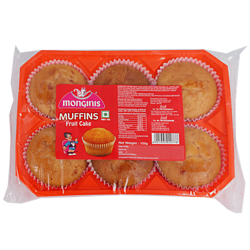 Buy Monginis Muffins Fruit 100 Veg 132 g Pouch Online at the Best Price of Rs 40 bigbasket