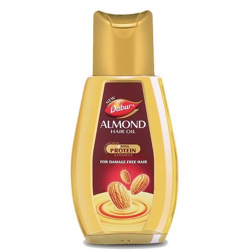Dabur Almond Hair Oil - For Damage Free Hair, Prevents Hairloss & Dandruff, Enriched With Vitamin E & Soya Protein, 500 ml  